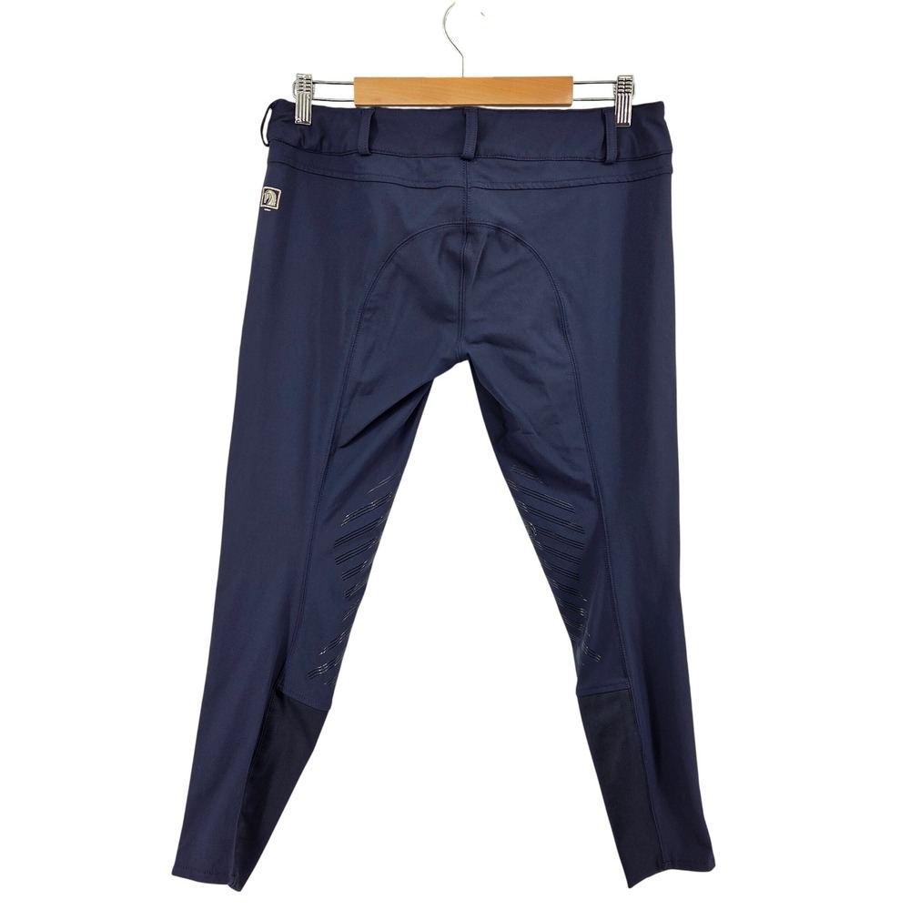 Romfh Sarafina Knee Grip Breeches 32R Navy Blue Equestrian Activewear - Picture 3 of 10